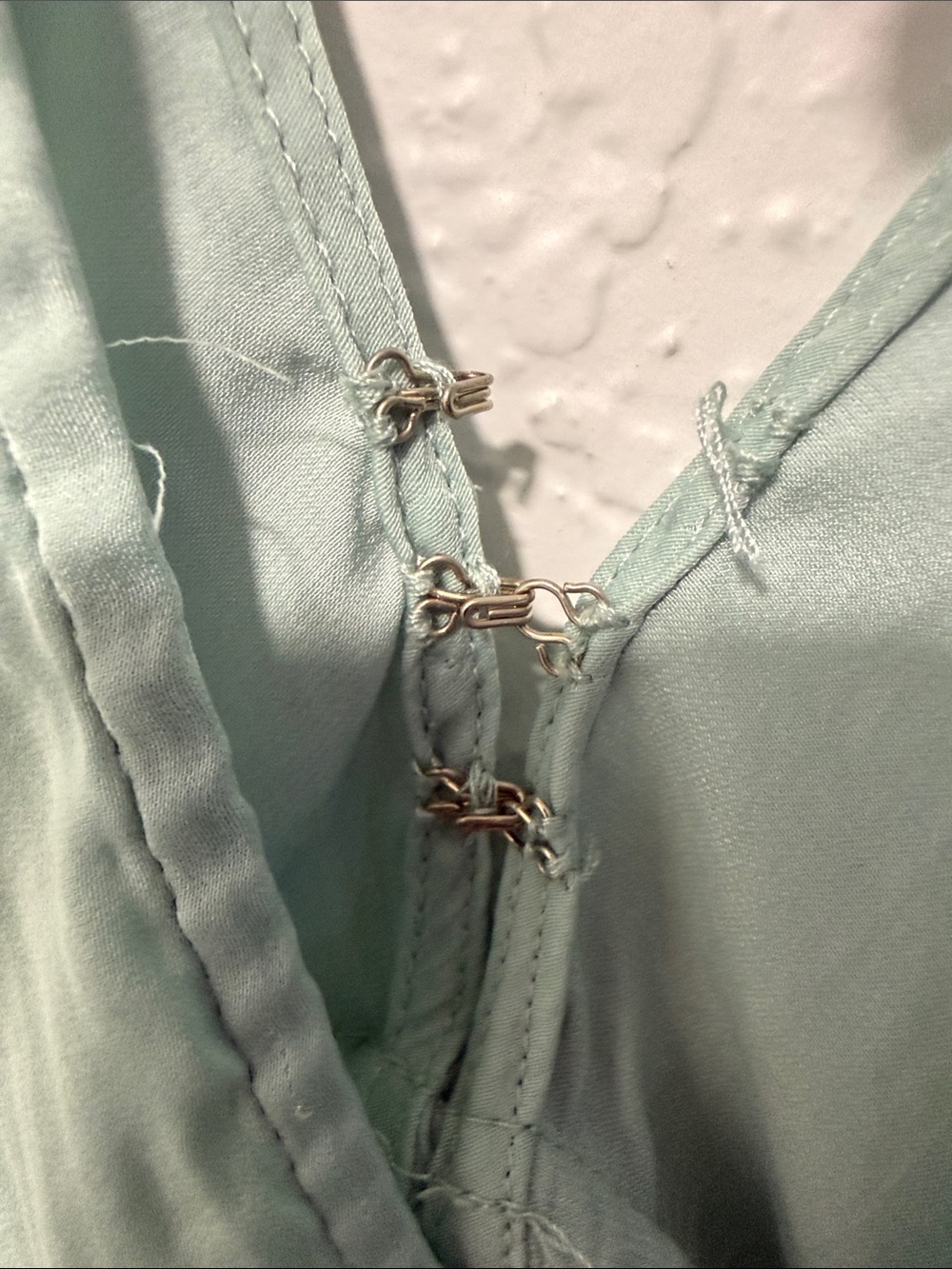 FREE PEOPLE Light Sage Draped V-Neck Top Size Large (Oversized)